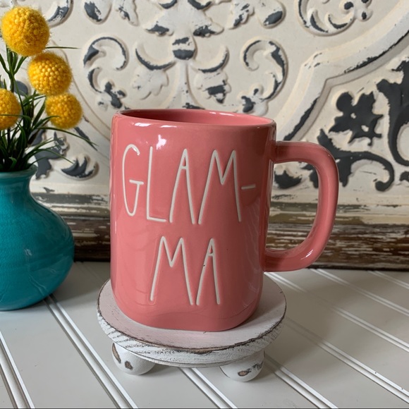 Rae Dunn Other - Rae Dunn Pink GLAM-MA Coffee Cup